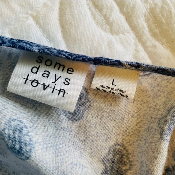 Revolve Somedays Lovin Open Eyes Tiered Maxi Dress Size Large NWOT - Picture 13 of 16